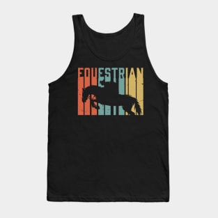 Retro Equestrian /  Equestrian lover gift idea / Equestrian present / horse riding lover Tank Top